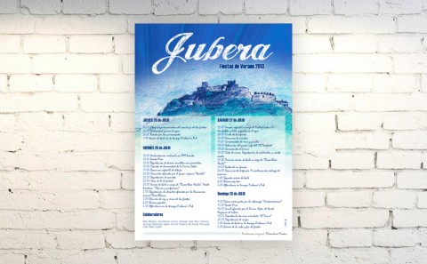 Cartel Fiestas Jubera 2013