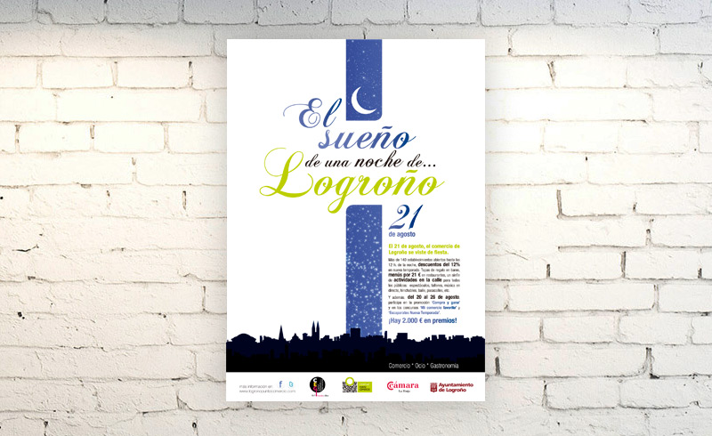 Cartel Sueño de una noche de Logroño